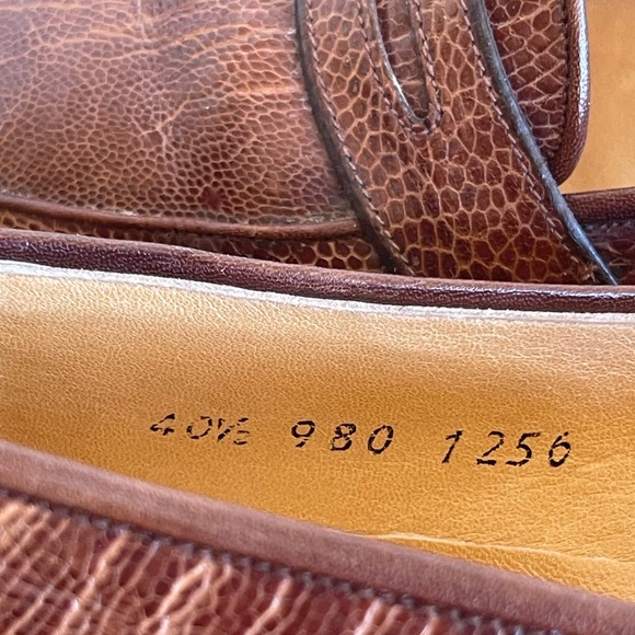 GUCCI Beautiful Genuine Crocodile Classic Loafers Womans EU40.5 US10 ITALY - Picture 13 of 15